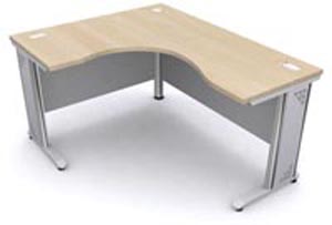 โต๊ะทำงานขาเหล็ก L-SHAPE DESK